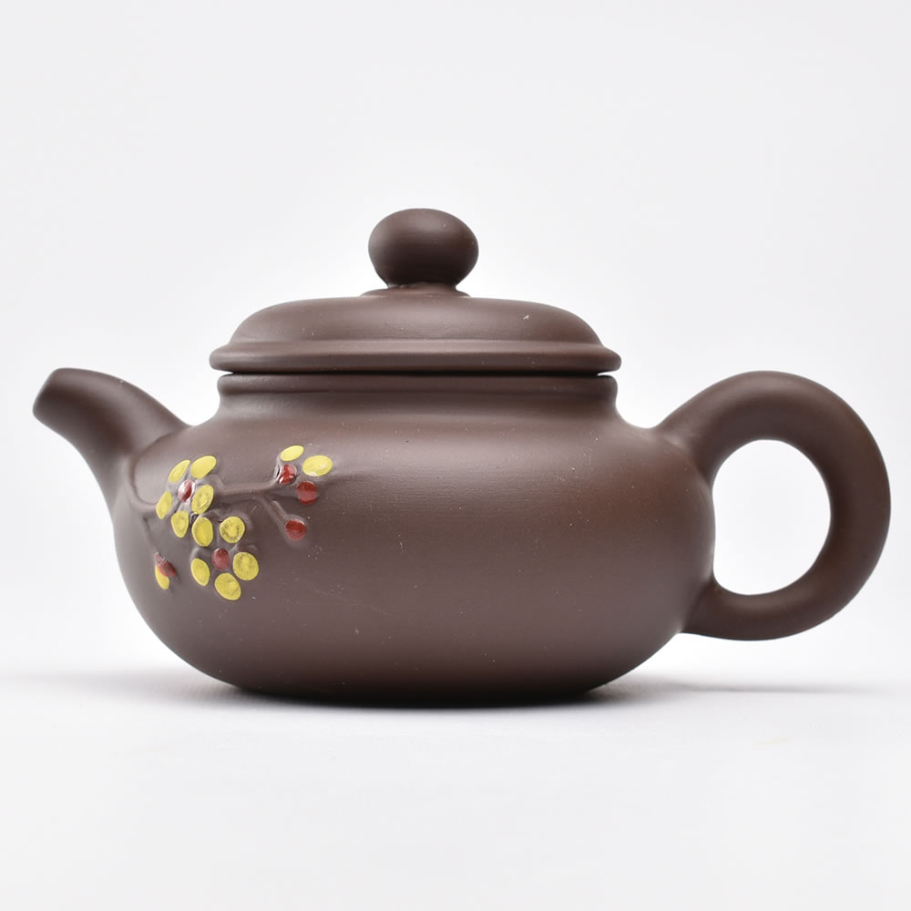 新品『中国茶器・招財進宝壺・こげ茶色』中国茶文化・茶道 新品『中国