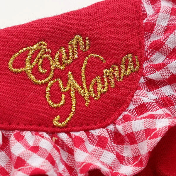 楽天市場】きゃんナナ CanNana レトロいちごギンガムフリルワンピース