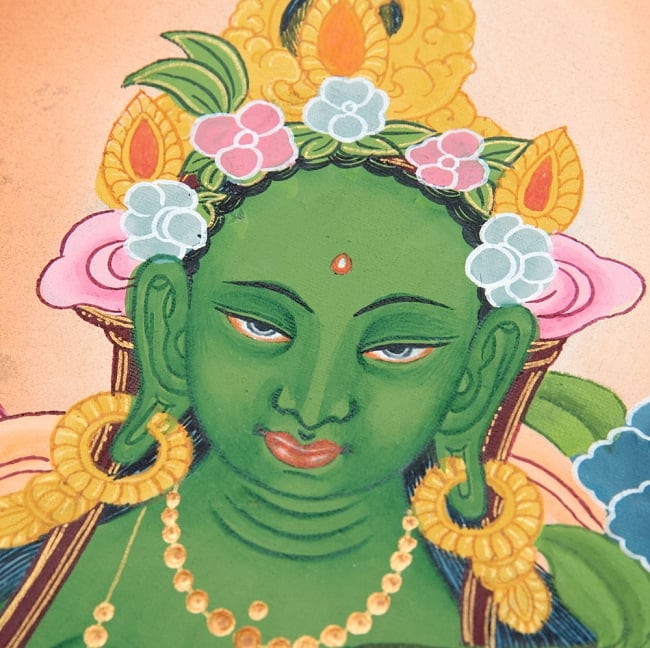 楽天市場】SuperSale 【送料無料】 〔一点物〕タンカ グリーンターラー