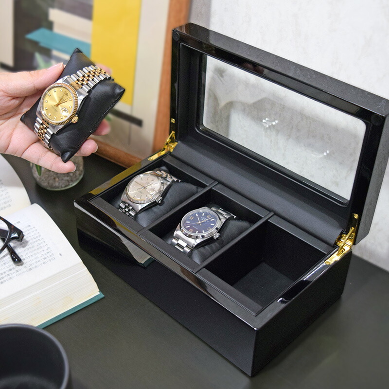 楽天市場】【楽天1位】時計ケース 腕時計 収納ケース 3本用 高級感