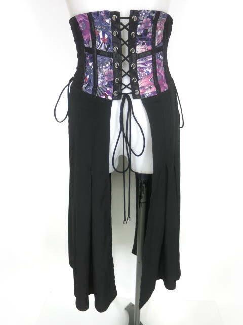 Qutie Frash 8分丈袴パンツ 紫 キューティーフラッシュ 紫色の袴パンツ