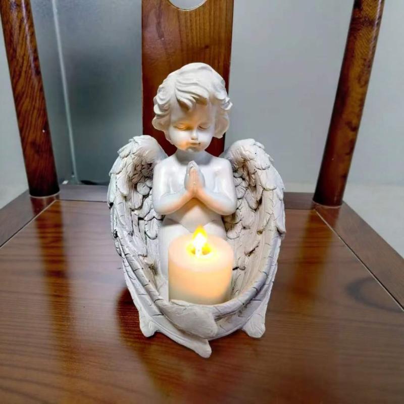 リトルガールエンジェル】 天使の置物 玄関 リビング 寝室 書斎 30cm