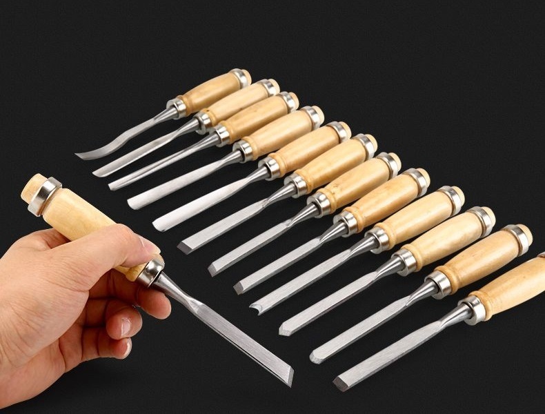 楽天市場】【安心の保証付き】 ノミ 彫刻刀 12本セット 大工道具 工具