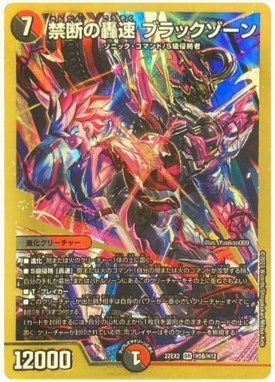 デュエルマスターズ 轟速の禁断 ブラックゾーン 金 ヒーローレア