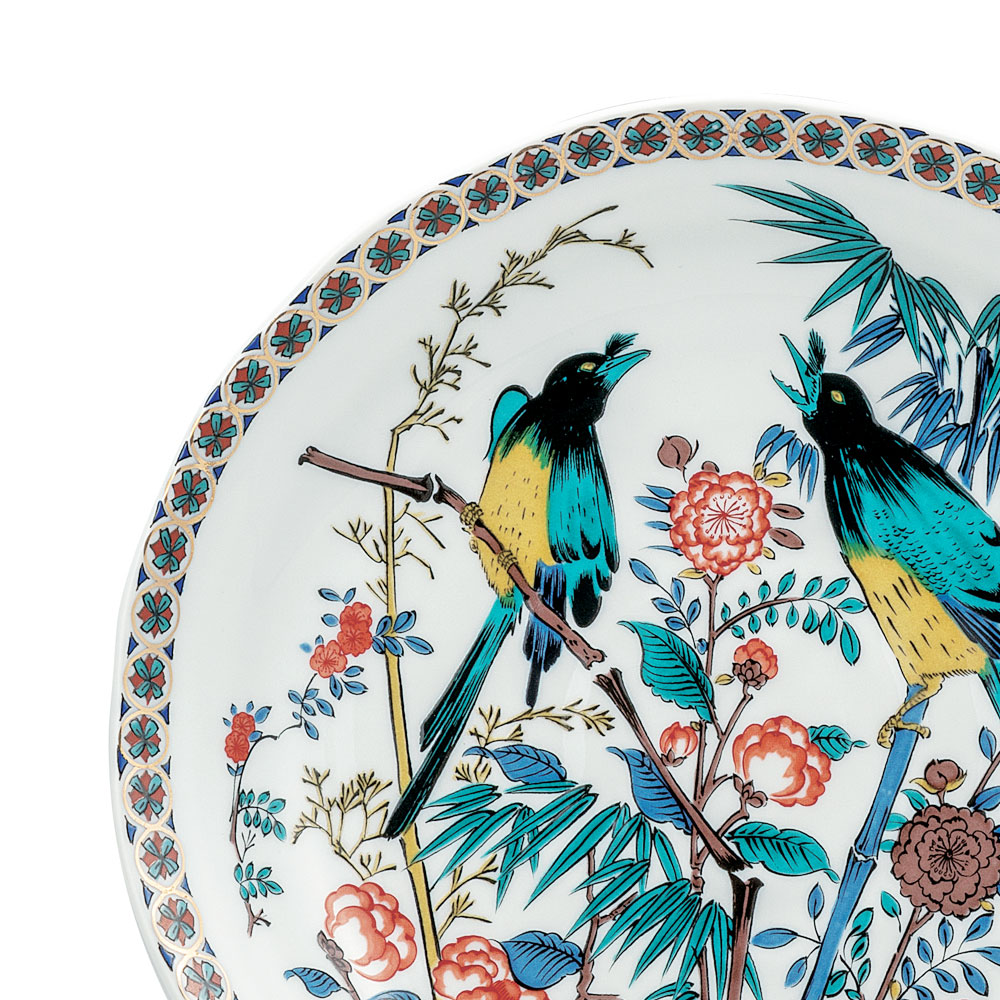 九谷庄三祥文 九谷祥三 飾皿 花鳥人物風景細密絵付大皿 九谷庄三祥文