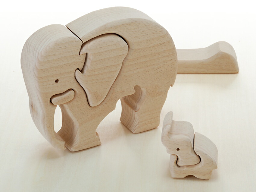 楽天市場】[パズル 象 ゾウ 木のおもちゃ]期間限定☆特別価格 立体
