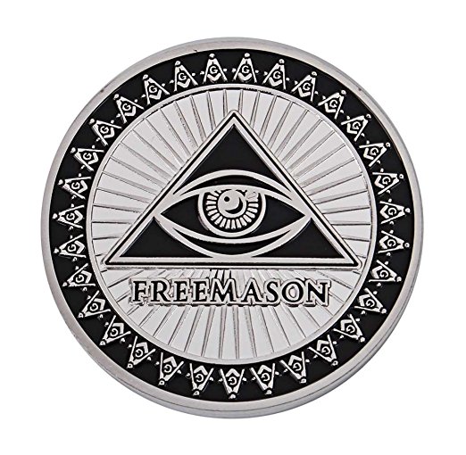 楽天市場】秘密結社 フリーメイソン コイン Freemasonry 保存用 記念