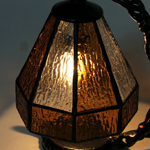 楽天市場】ステンドグラスランプ ブラウンレクタングル（角型） 吊り型