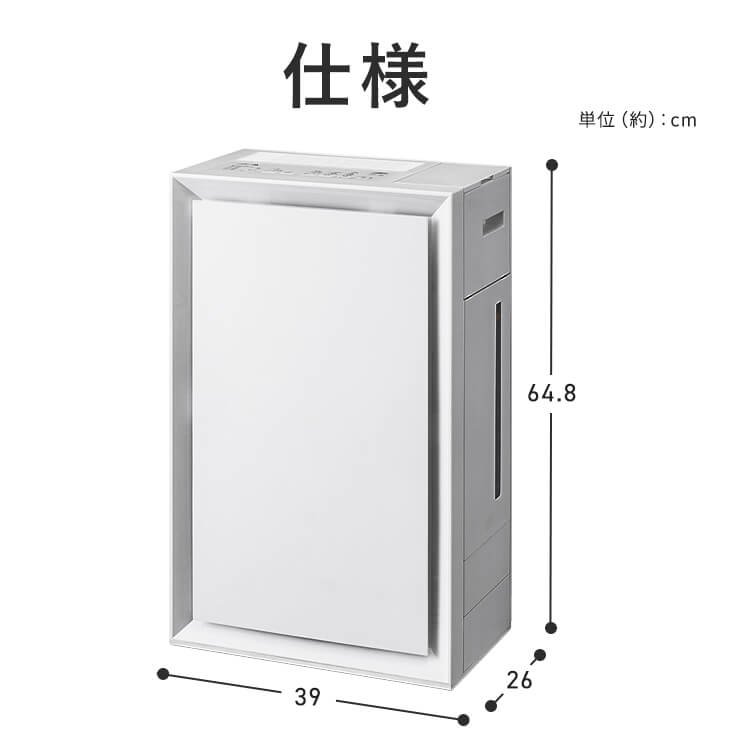 楽天市場】空気清浄機 加湿器 23畳 花粉対策 気化式 加湿空気清浄機