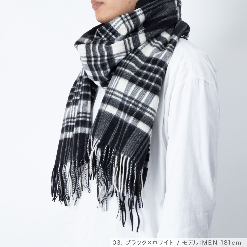 楽天市場】ジョンストンズ JOHNSTONS ストール WA56 カシミヤ メンズ