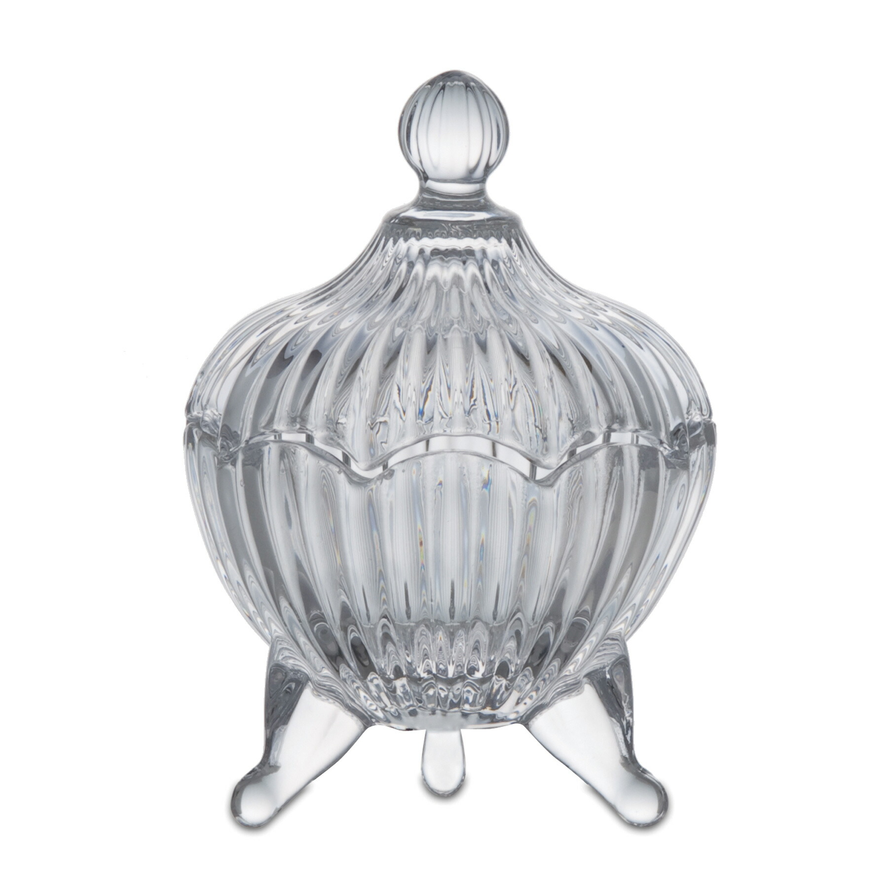 楽天市場】キャンディーポット グラスポット 足つき ガラス 容器