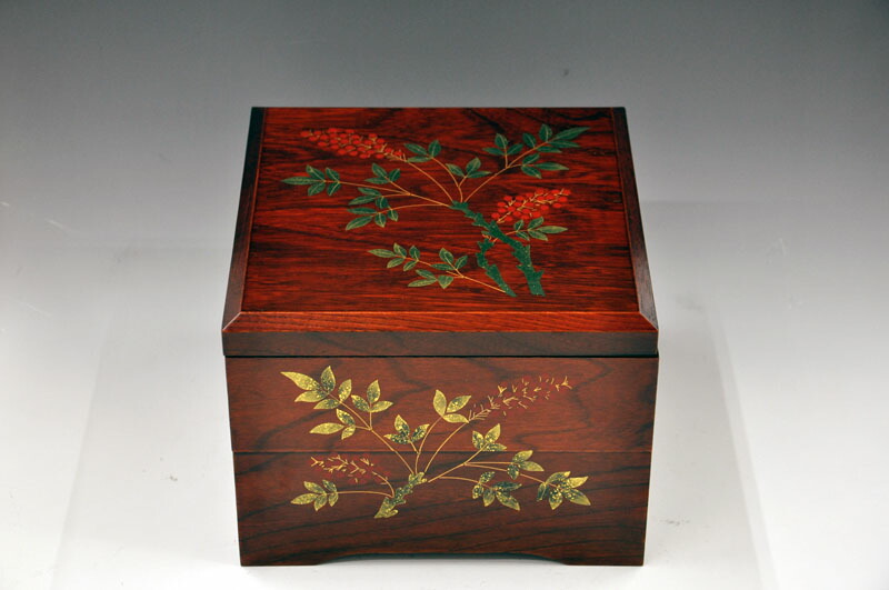 重箱 今津塗 南天 6.5寸 今津塗重箱 南天6.5寸