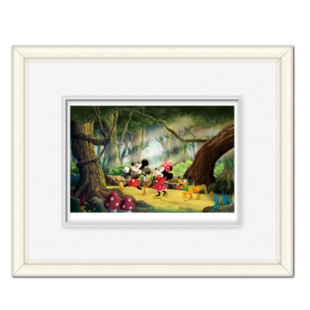 新品☆プルート Pluto 愛犬 油絵風 額縁 絵画 木製 シック☆ディズニー