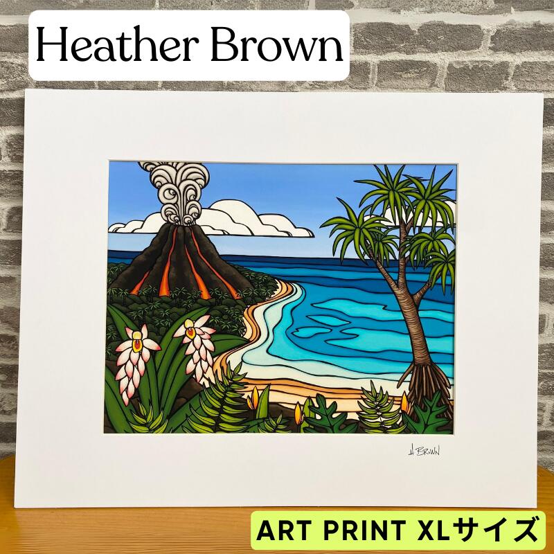 もも15メロン様】 ヘザーブラウン ジクレー版画 ハワイアン もも15