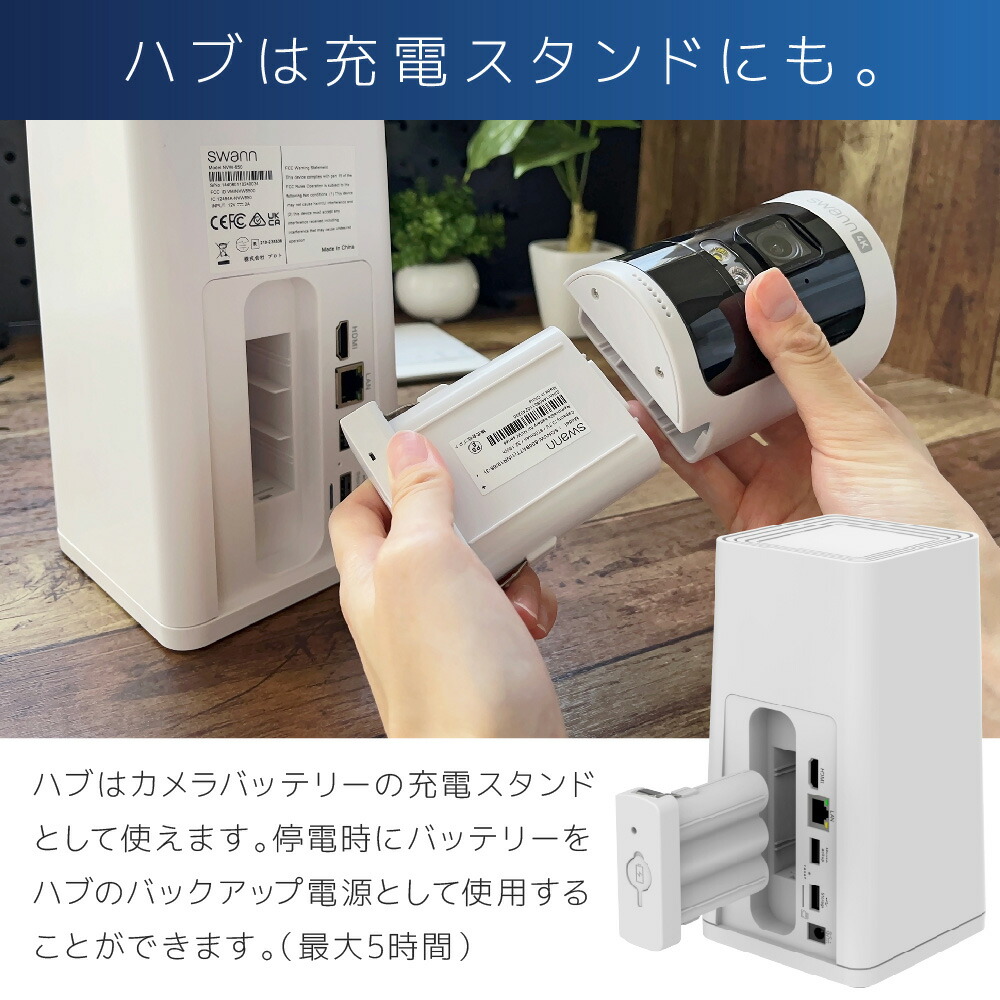 楽天市場】防犯カメラ Swann AllSecure 4K ワイヤレスカメラ NVR