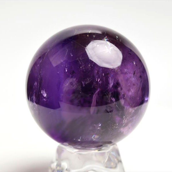 楽天市場】アメジスト ファントム EXグレード 丸玉 【約49.3mm】台座