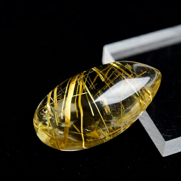 ブラジル産】ルチルクォーツのタンブル