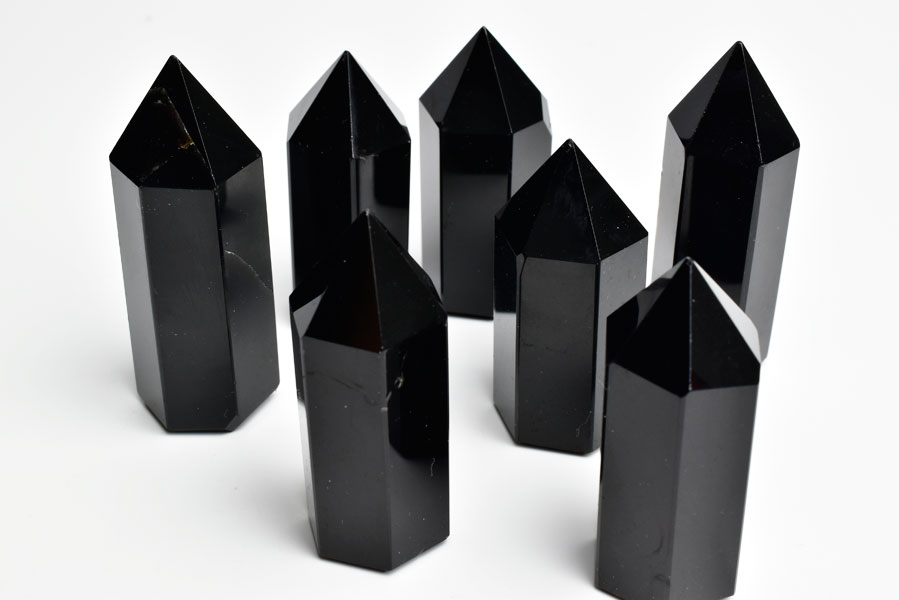 黒水晶 六角柱 ［モリオン］ パワーストーン 天然石 モリオン 純天然