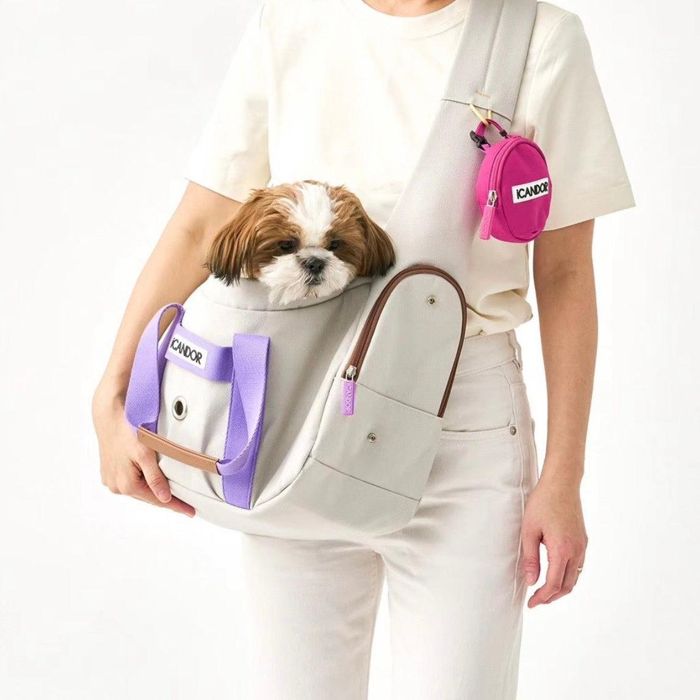 楽天市場】※予約販売【iCANDOR】PEEK-A-BOO BAG（Plum Gray）iCANDOR