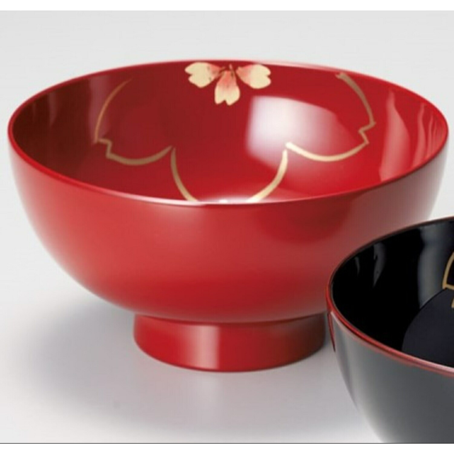 楽天市場】内桜 仙才汁椀ペア（溜・朱） セット 食洗機対応 宮内庁