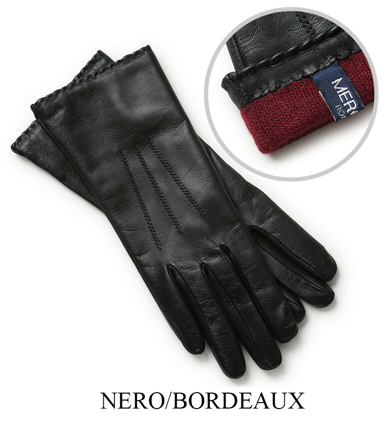 極美品【MEROLA】本革レザーグローブ／内側カシミヤ100％ 楽天市場