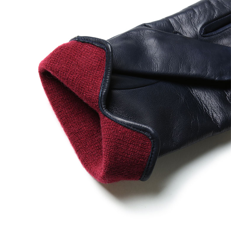 楽天市場】メローラ 手袋 グローブ レザー ナッパレザー カシミヤ100