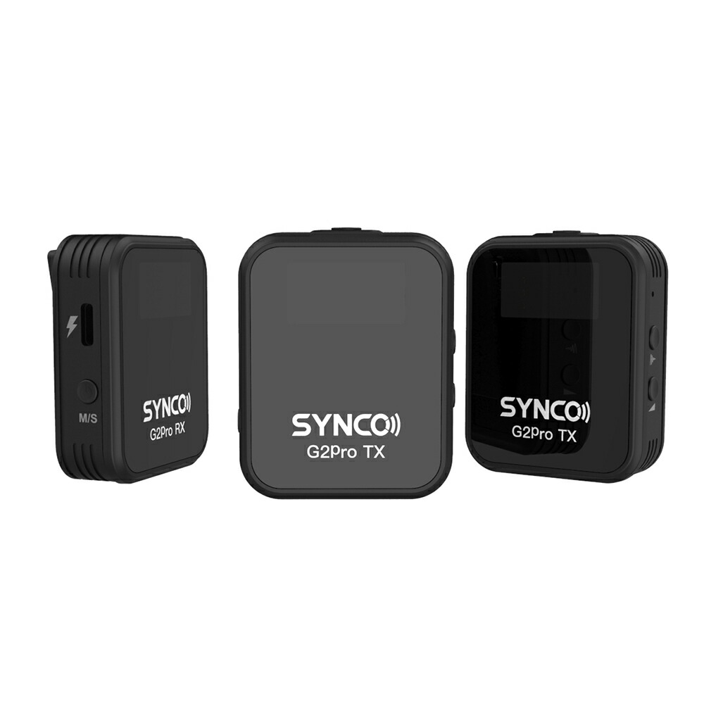 楽天市場】SYNCO G2 (A2) Pro ワイヤレスマイク 2台送信機・1台受信機