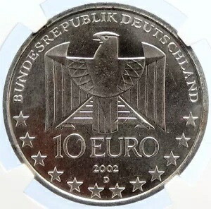 ドイツ ユーロ記念 10ユーロ 硬貨 2002年 10 euro 2002 - Berlin
