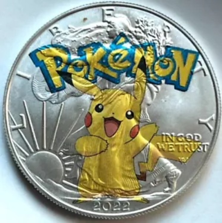 楽天市場】ポケモン ピカチュウ - アメリカン シルバー イーグル 1