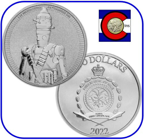 2022 ニウエ1oz銀貨 スターウォーズ IG-11 2022 ニウエ1oz銀貨 スター