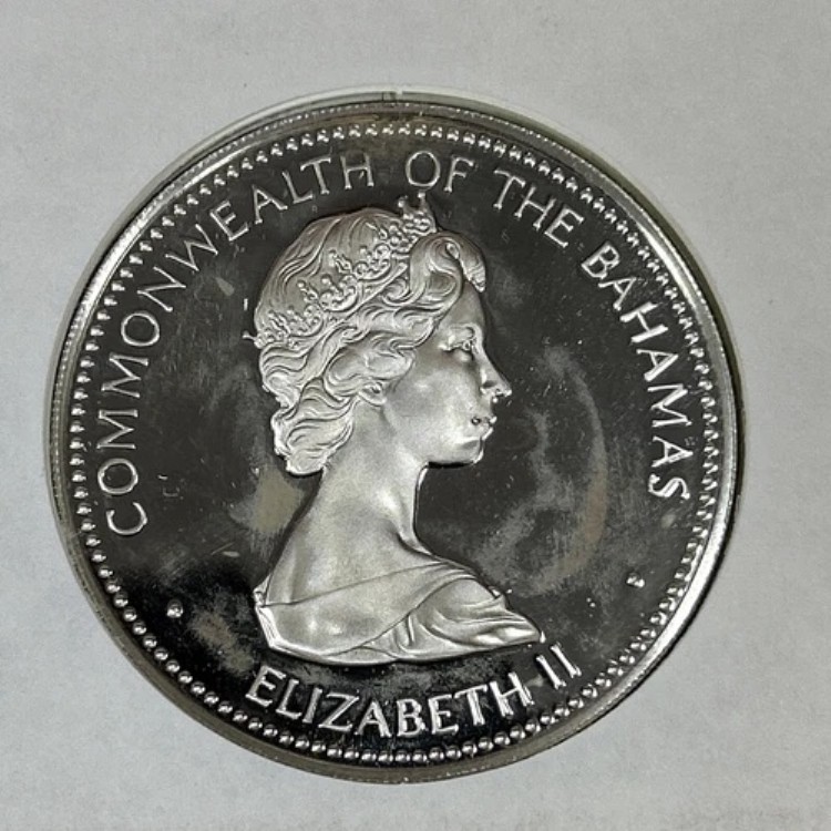 楽天市場】バハマ 1973年 10ドル銀貨：ASW：1.4795オンス : WORLD