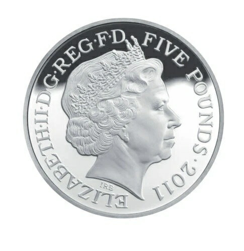 2011年ロイヤルウェディング記念 シルバープルーフ5ポンドコイン