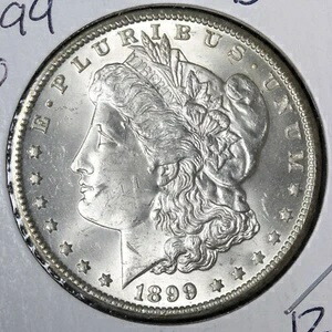 楽天市場】1899-O モルガン銀貨 BU *未流通* MS E232 ZYMR : WORLD