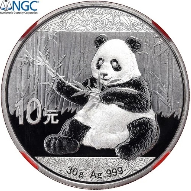 中国 パンダ銀貨 10元 2017年 NGC MS70 カンフーパンダ3 中国 パンダ