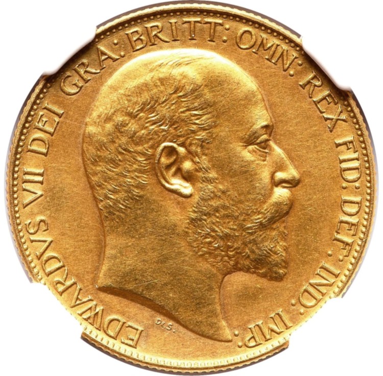 1902年 エドワード7世 フローリン銀貨 PF61MATTE