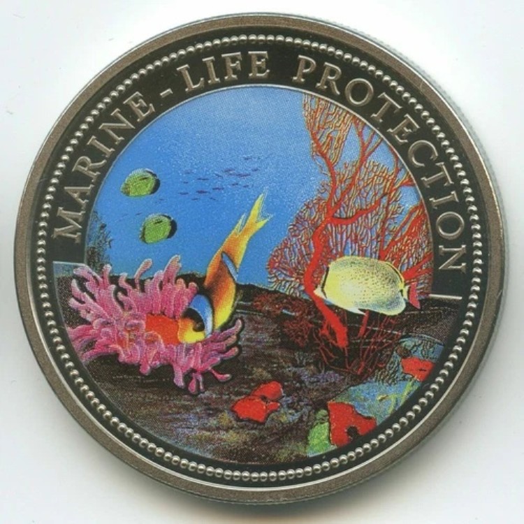 パラオ 1994年 記念硬貨 海洋生物 5$ パラオ 1994年 記念硬貨 海洋生物