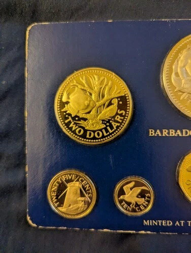 楽天市場】1975年 バルバドス プルーフセット 8枚 フランクリンミント