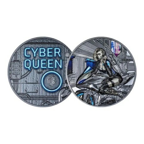 サイバークイーン銀貨 The Beginning PCGS 2023 サイバークイーン銀貨