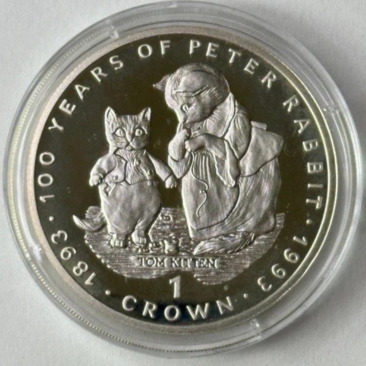 楽天市場】1993年 ジブラルタル 1オンス .925 シルバー トム キトゥン