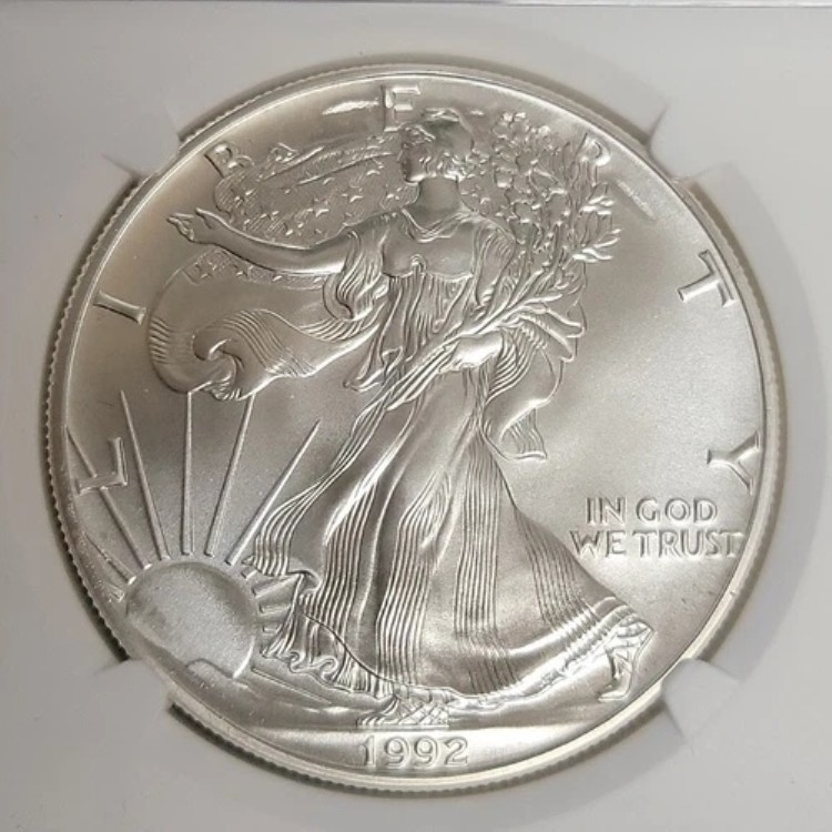 金貨 | 収集ワールド 【NGC鑑定】1992年 イーグル銀貨 MS69 8枚セット