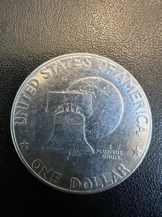 1976-D アイゼンハワー200周年記念1ドル硬貨、流通品、デンバー造幣局