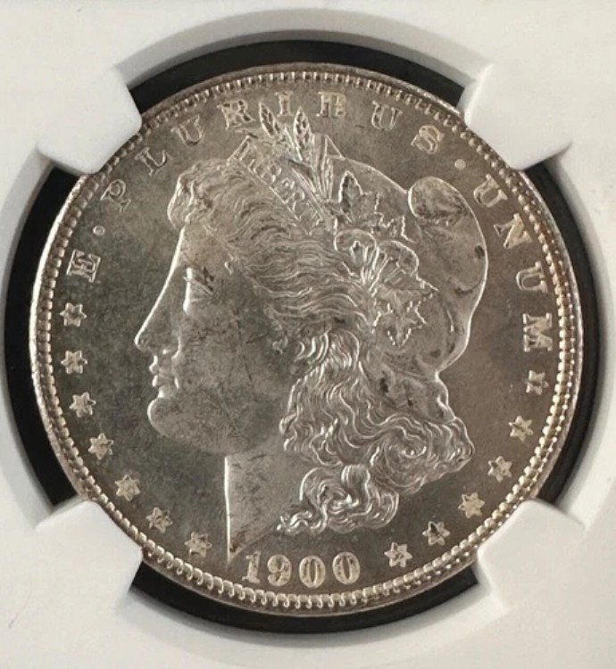 向 1898年 モルガン・ダラー 銀貨 PCGSMS62 1898 モルガンダラー KM-11