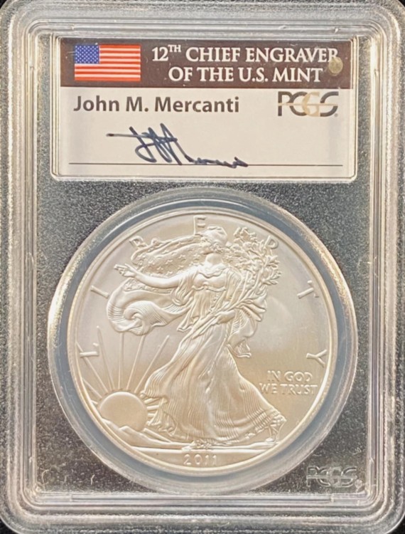 NGC鑑定済み 最高評価 MS70 2011年 アメリカ イーグル銀貨 1oz NGC鑑定