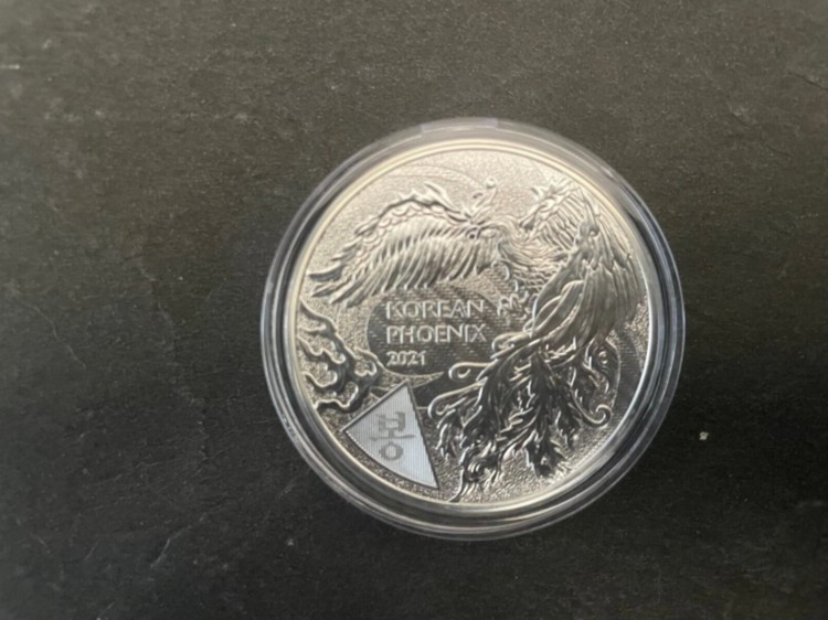 2021年 韓国 1オンス シルバー フェニックス 地金コイン