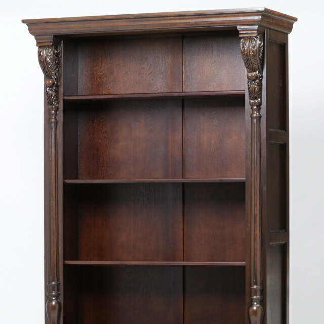 楽天市場】ロココ調家具 アンティーク調家具 オープンブックケース