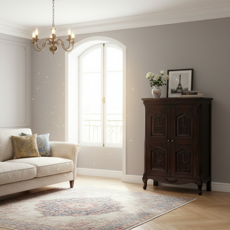 楽天市場】ロココ調家具 アンティーク調 家具 キャビネット