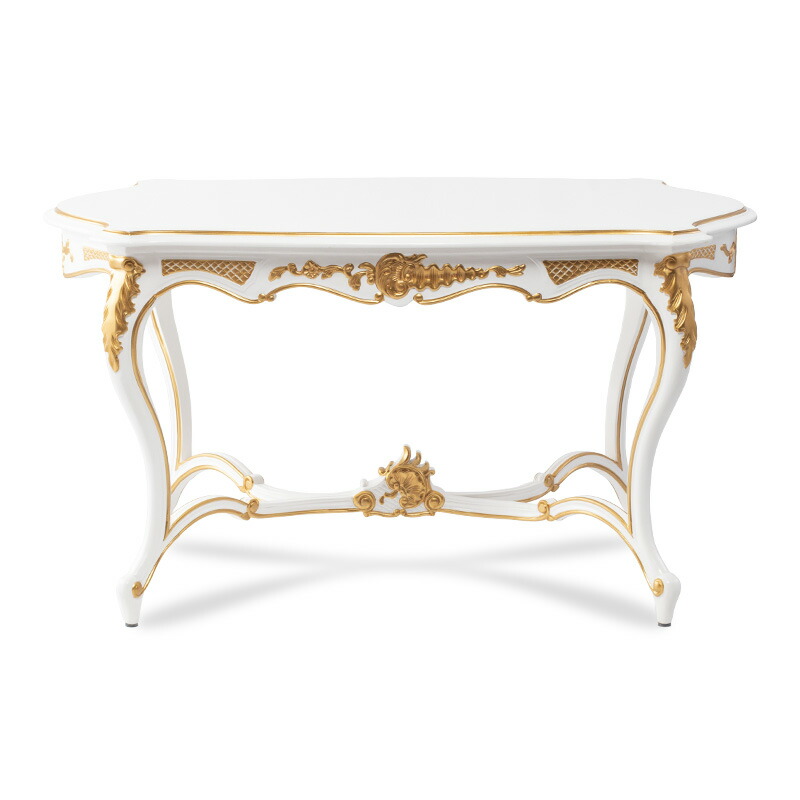 楽天市場】ロココ調家具 アンティーク 机 テーブル ロココ調