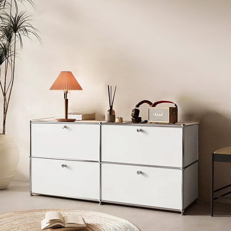 ☆カルピス ☆USMハラー 1列3段 鍵付キャビDD/DD 色：白 ☆カルピス