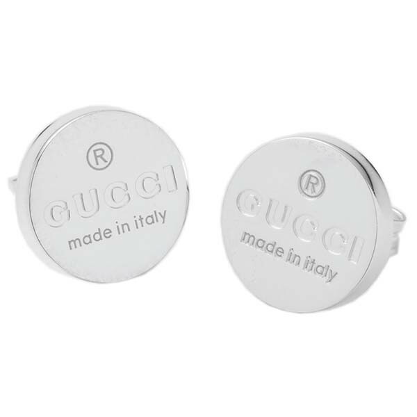 楽天市場】GUCCI グッチ ピアス 円形 EARRINGS TRADEMARK T シルバー