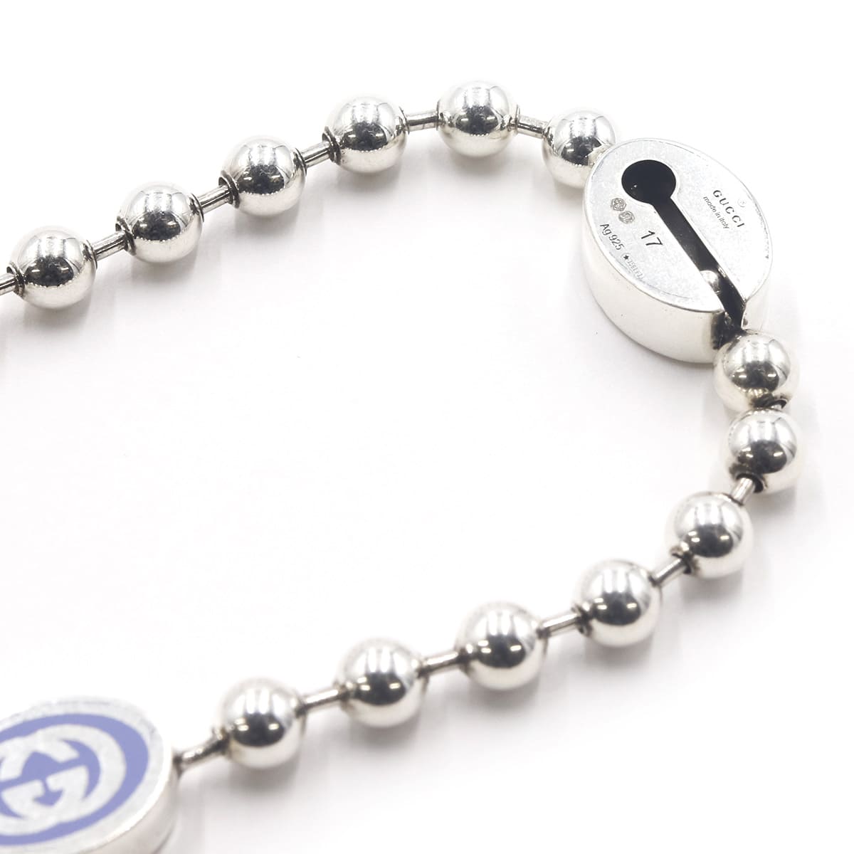 楽天市場】GUCCI グッチ ブレスレット シルバー 925 ボールチェーン